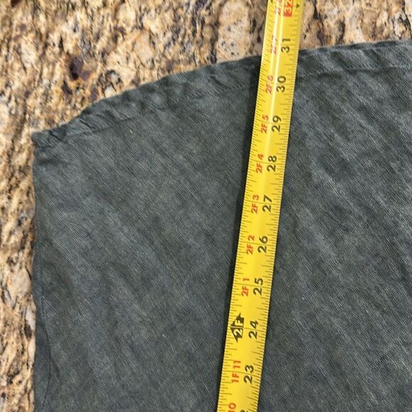 FLAX Linen Green Pull On Lightweight Sleeveless Tunic Top Size M - Picture 7 of 7